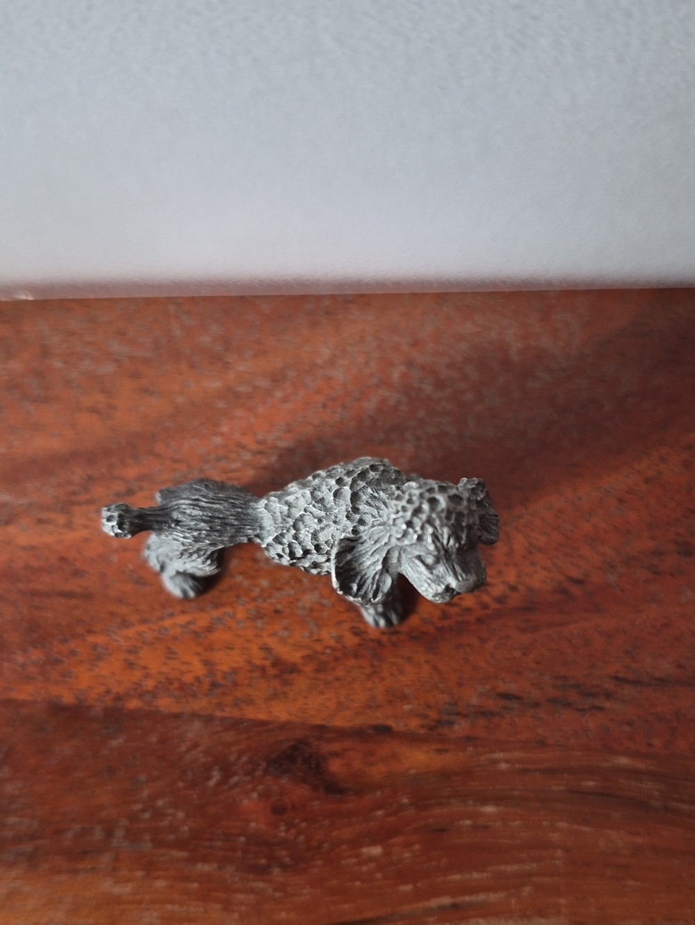 Miniature Pewter Poodle Figurine - Picture 6 of 7